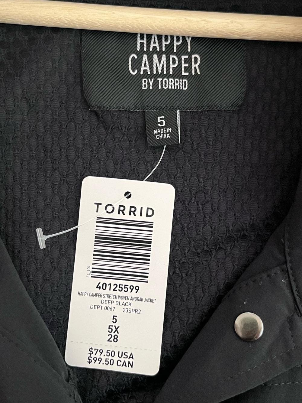NWT Happy Camper x Torrid 5X Utility Stretch Woven Anorak Jacket - Picture 8 of 13